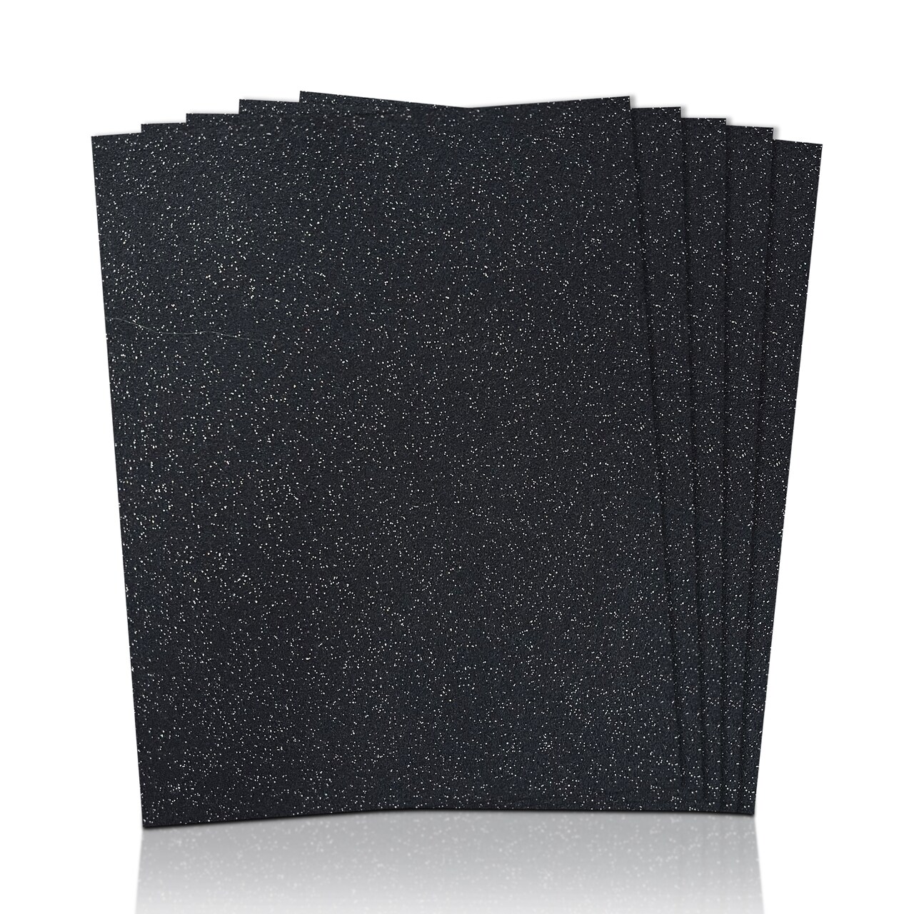 FabricLA | 9x12 inches Glitter Acrylic Felt Fabric Sheets | 1.6mm Thick